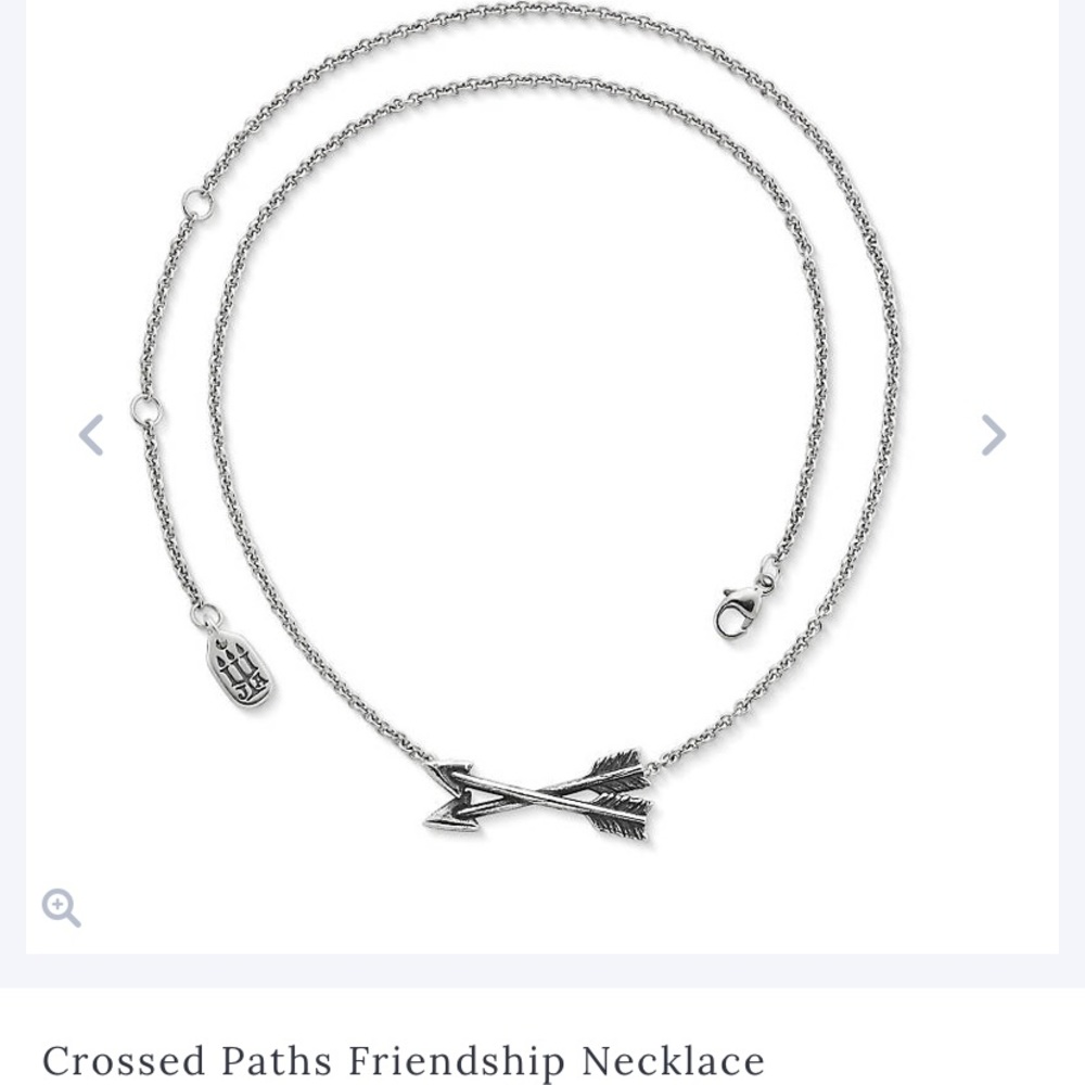 James Avery Crossed Paths Friendship Necklace